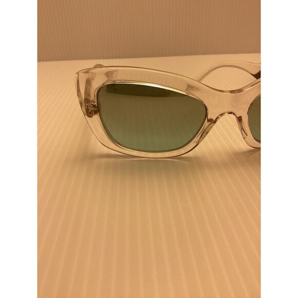 Prada Clear Cat Eye Sunglasses SPR 19M With Case - Picture 12 of 16